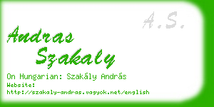andras szakaly business card